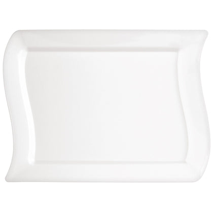 Premium Plastic White Wavy Plates 10ct | Catering