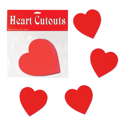 Valentine Heart Cutouts 10ct
