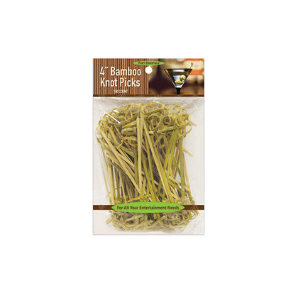 4in Bamboo Knot Picks 100ct | Catering