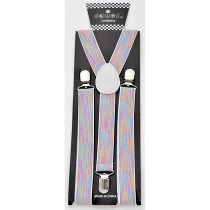 Glitter Rainbow Suspenders