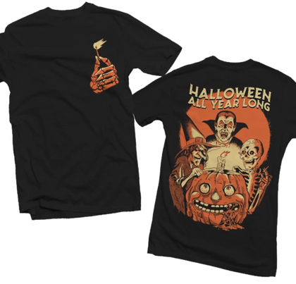 Adult Halloween All Year Long Tee | The Halloween Shirt Company