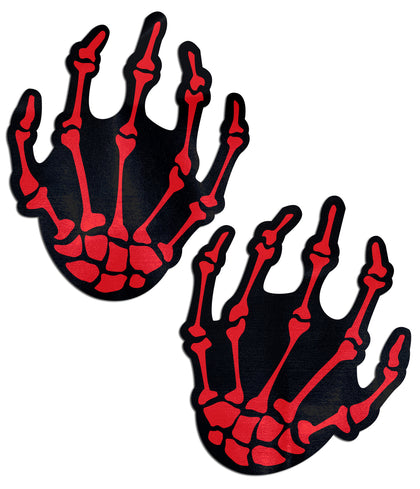 Red Boney Skeleton Hands |  Pasties by Pastease®