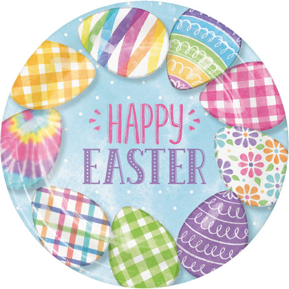 Vibrant Easter 7in Paper Plate 8ct | Easter