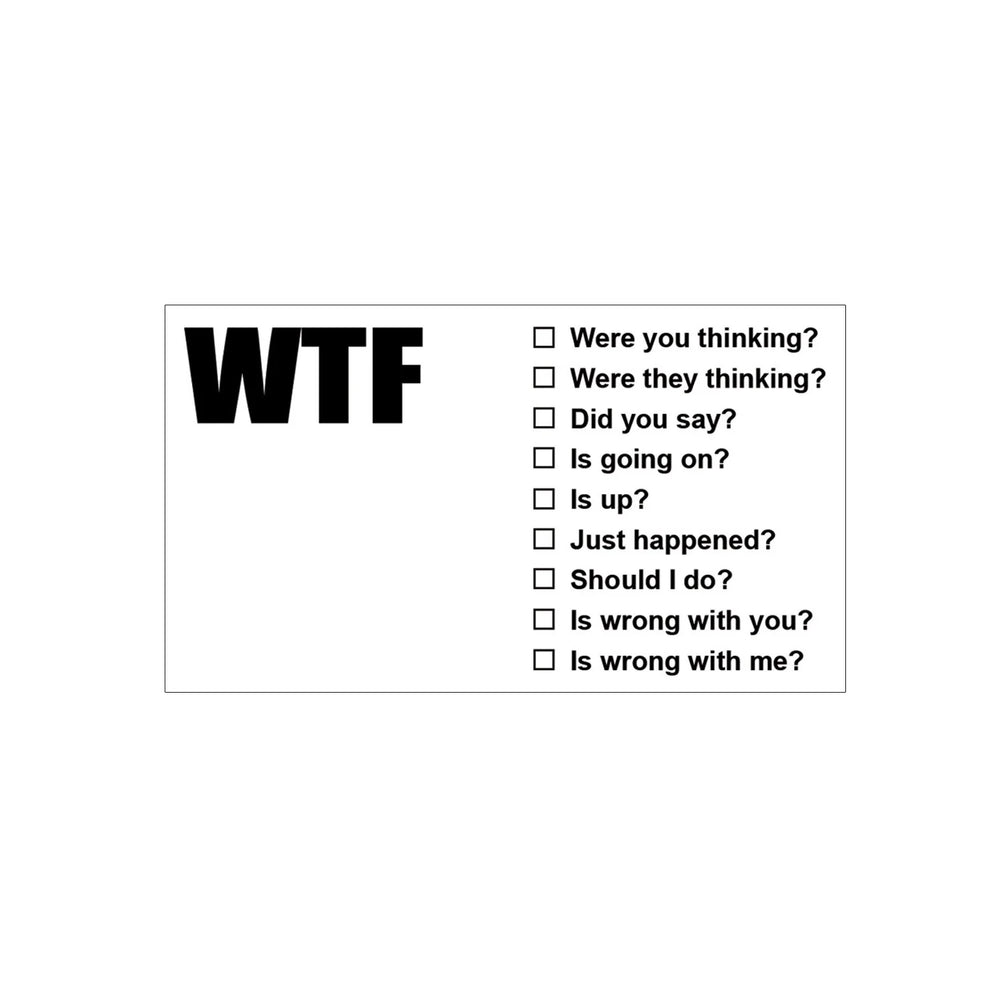 WTF | Funny Business Cards 25ct