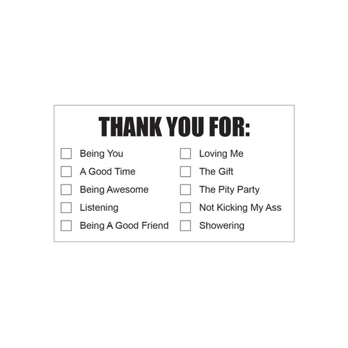 THANK YOU | Funny Business Cards 25ct