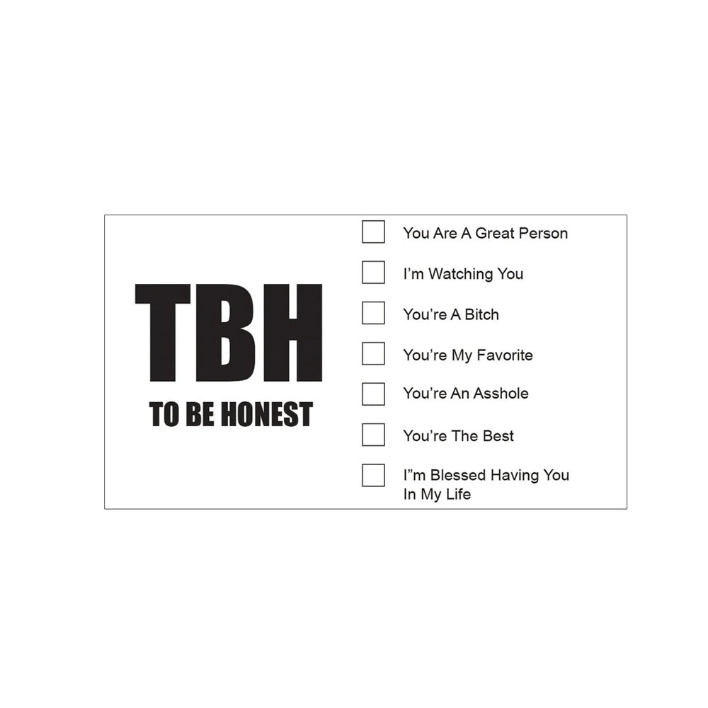 To Be Honest | Funny Business Cards 25ct