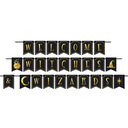 Foil Welcome Witches & Wizards Streamer