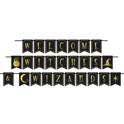 Foil Welcome Witches & Wizards Streamer