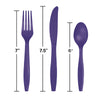 Assorted Plastic Cutlery 24ct | Purple