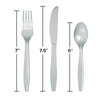 Assorted Plastic Cutlery 24ct | Shimmering Silver