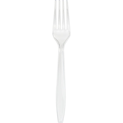 Clear Plastic Fork 24ct | Catering