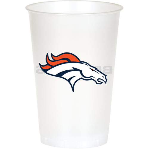 Denver Broncos 20oz Plastic Cups 8ct