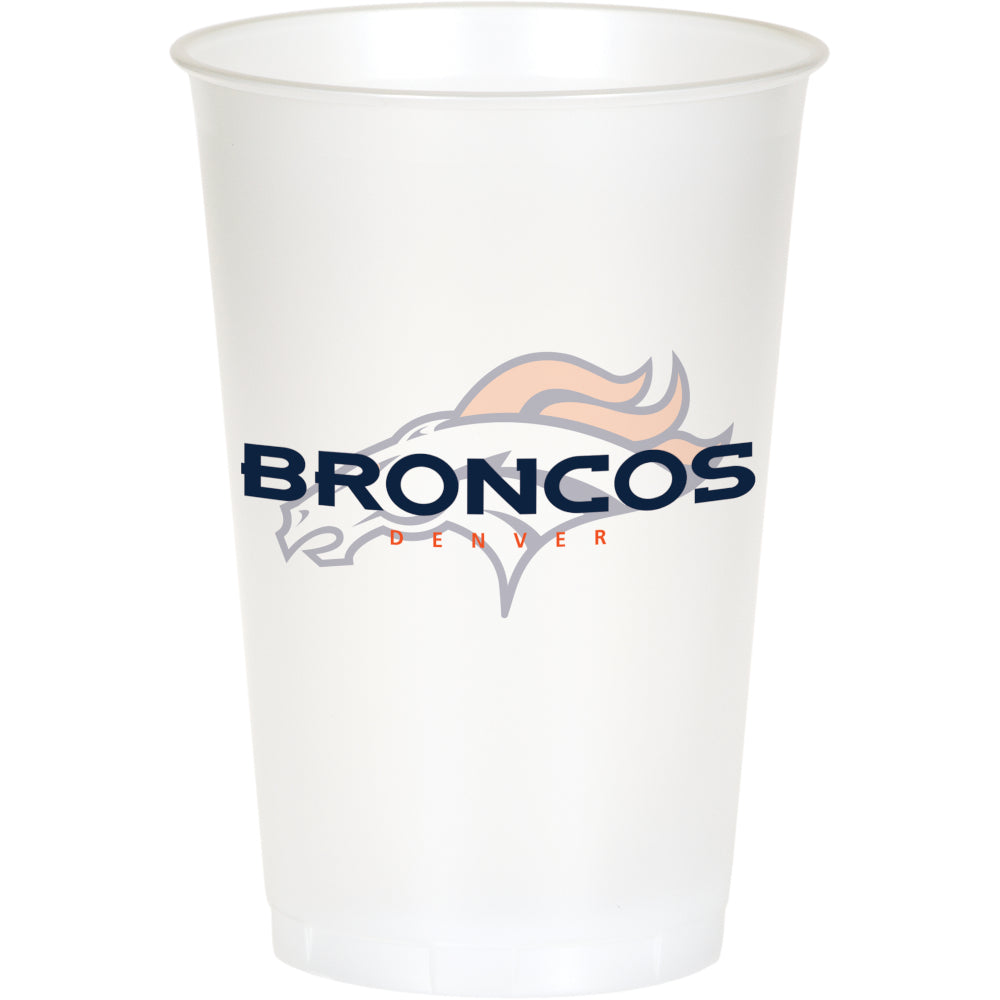 Denver Broncos 20oz Plastic Cups 8ct