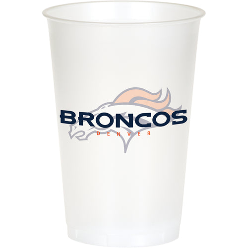 Denver Broncos 20oz Plastic Cups 8ct