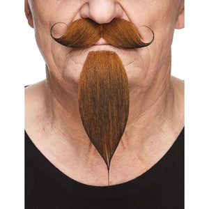 Curled Mustache with Pointed Beard