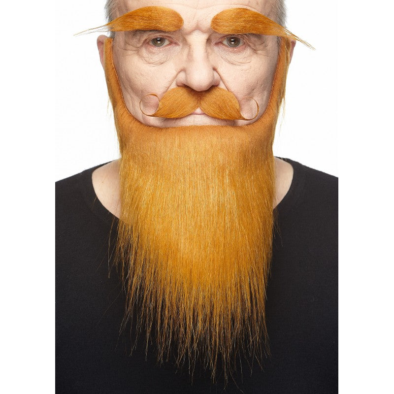 Medieval King Fake Mustache Beard and Eyebrows