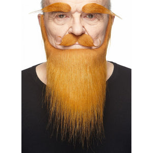 Medieval King Fake Mustache Beard and Eyebrows