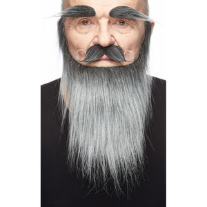 Medieval King Fake Mustache Beard and Eyebrows