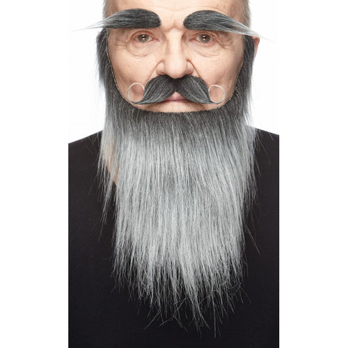 Medieval King Fake Mustache Beard and Eyebrows