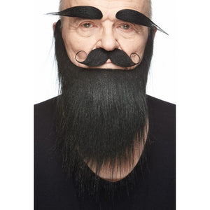 Medieval King Fake Mustache Beard and Eyebrows