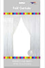 Metallic Fringe Curtain | White