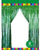 Metallic Fringe Curtain | Green
