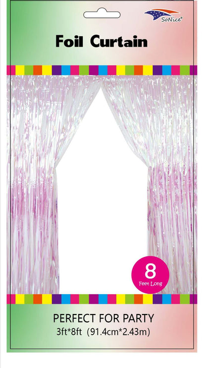 Metallic Fringe Curtain | Opal