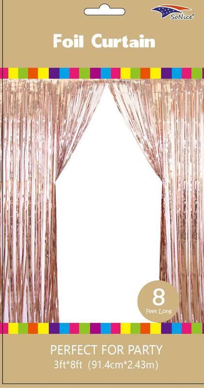 Metallic Fringe Curtain | Champagne
