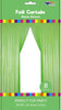 Metallic Fringe Curtain | Neon Green