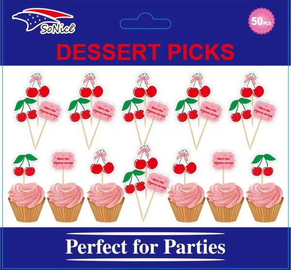 Fancy Party PICKS 50CT Cherry on the Top