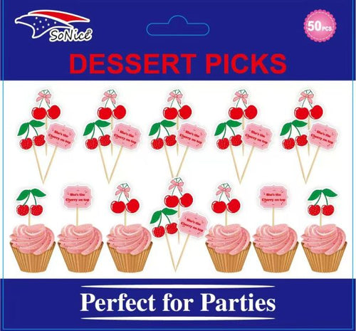 Fancy Party PICKS 50CT Cherry on the Top