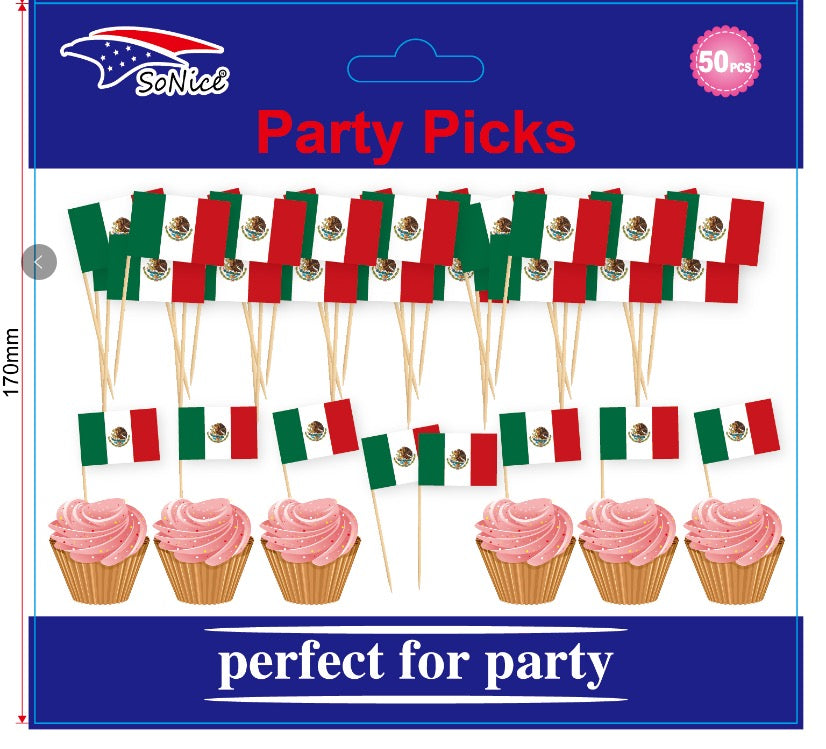 Fancy Party PICKS 50CT Viva Mexico