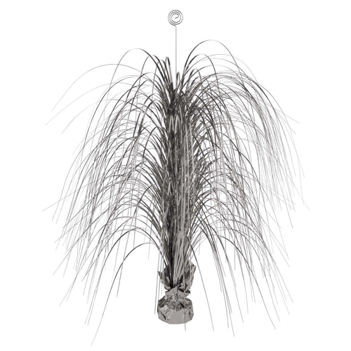 Large Foil Spray Centerpiece - Silver