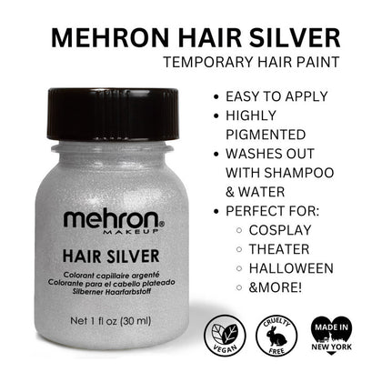 Hair Silver Colorant 1oz | Mehron