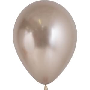 Bronze-colored balloon on a white background
