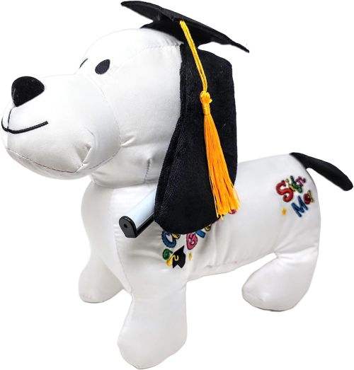 11" Standing Autograph Dog - Black