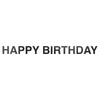 Black Happy Birthday Letter Banner