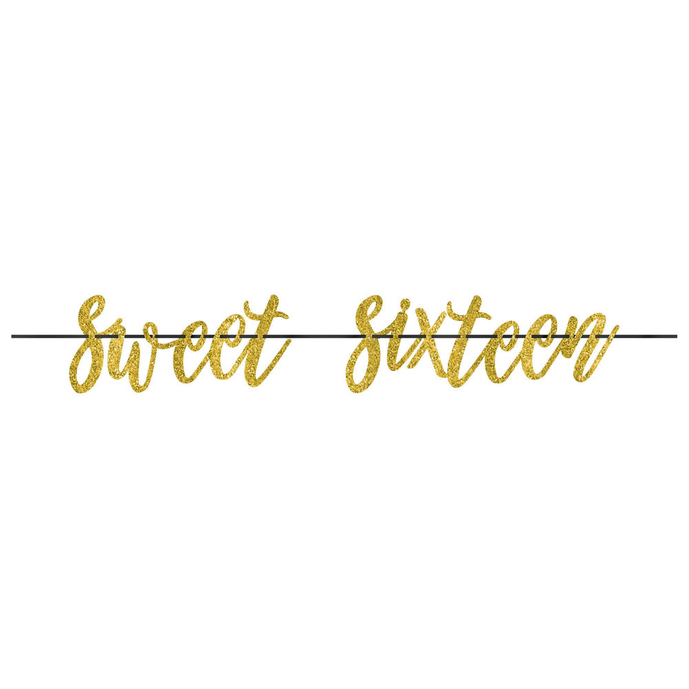 Sixteen Blush Letter Banner