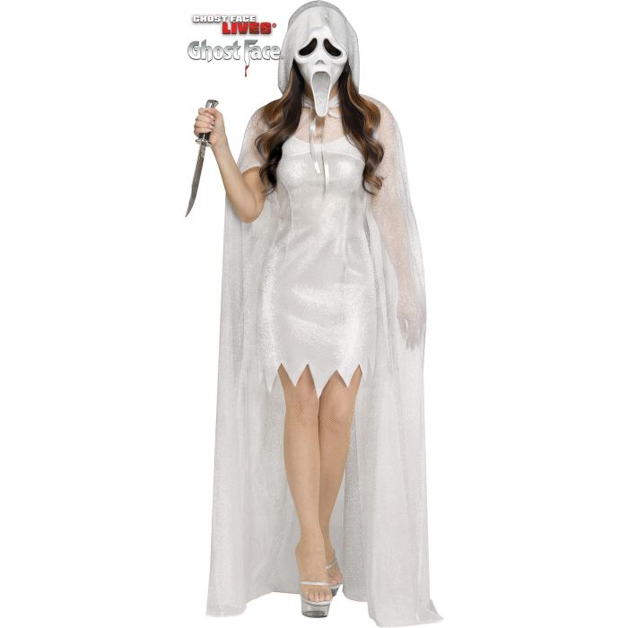 Silver 30th Anniversary Ladies Ghost Face® - Adult