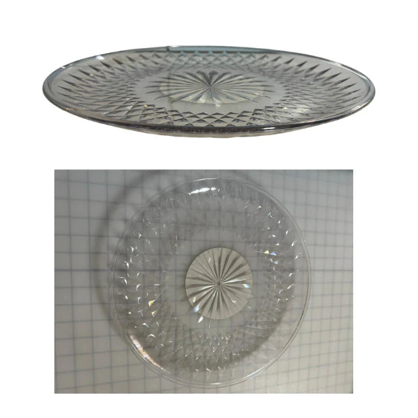 13.75" Acrylic Crystal Platter