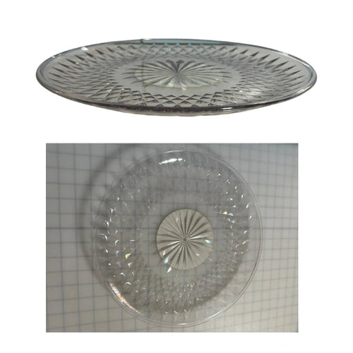 13.75" Acrylic Crystal Platter