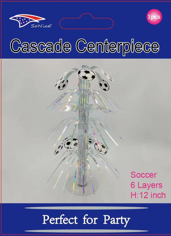 Soccer Cascade Centerpiece