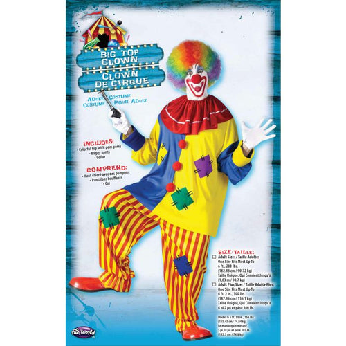 Big Top Clown | Adult Plus Size