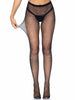 Rhinestone Fishnet Crotchless Tights