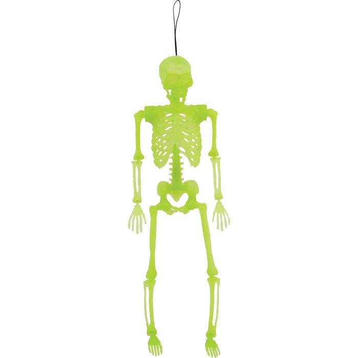 14" Glow in the Dark Posable Skeleton