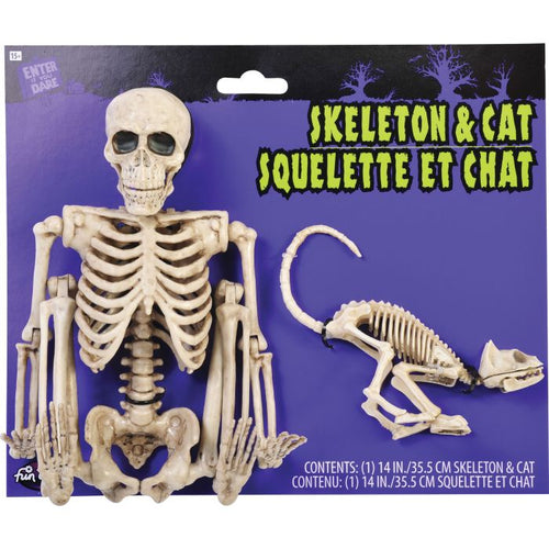 14" Skeleton Walker and Pet
