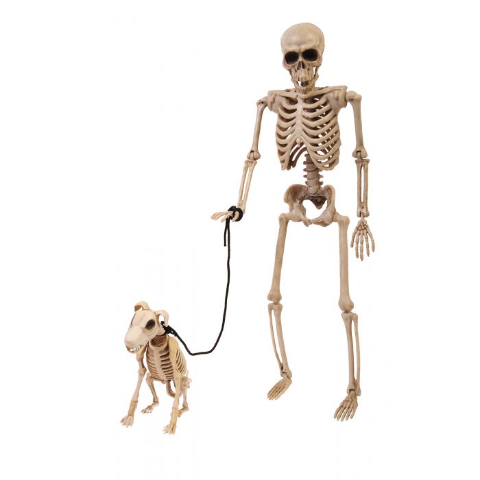 14" Skeleton Walker and Pet