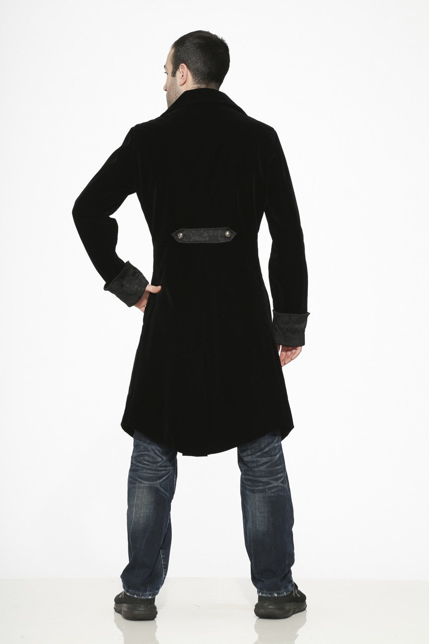 Black Velvet Men's Coat