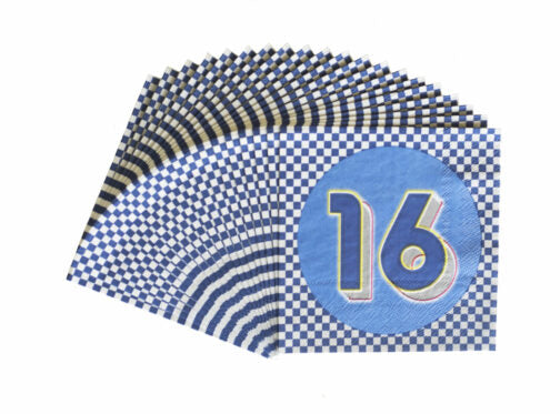 16th Birthday Beverage Napkins 16ct | Milestone Birthday