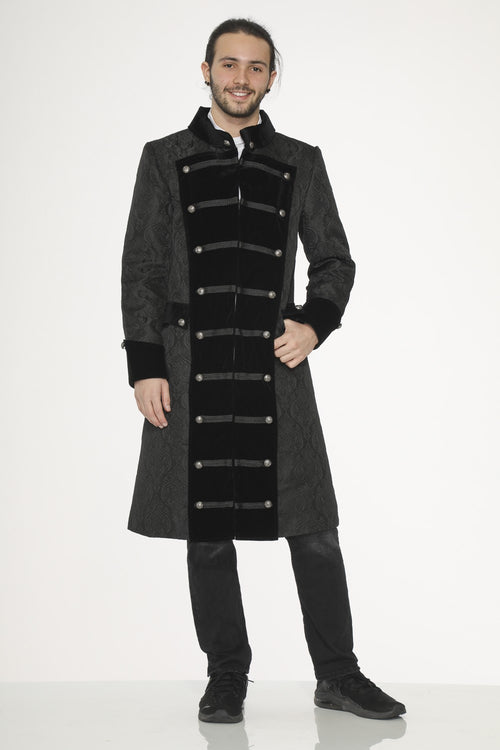 Black Men's Pirate Coat